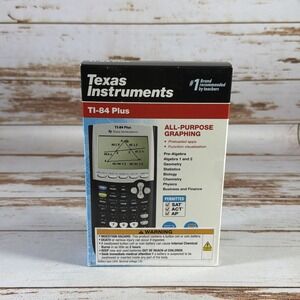 New Texas Instruments TI-84 Plus Graphing Calculator Black All-Purpose
